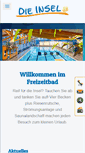Mobile Screenshot of freizeitbad-die-insel.de