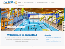 Tablet Screenshot of freizeitbad-die-insel.de